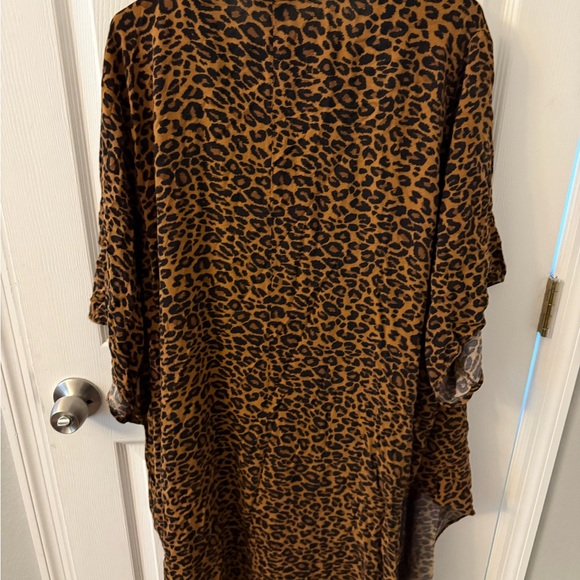 Terra & Sky Leopard Print Tunic with Black Top - Picture 3 of 3